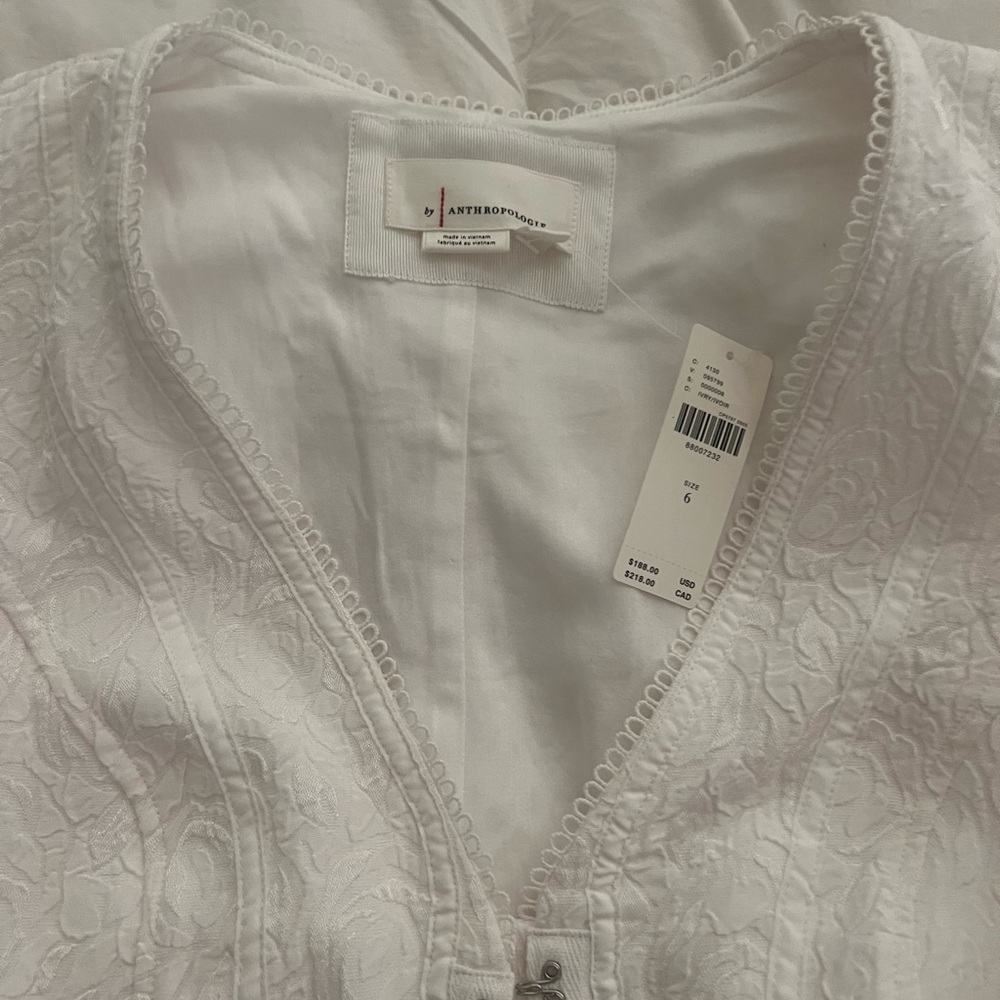 Anthropologie White Mini Dress - Picture 6 of 14